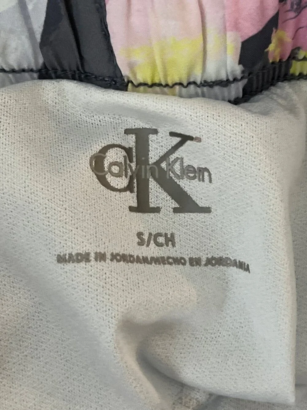 Calvin Klein Women's Small Running Shorts Gray White Lined Athletic Gym